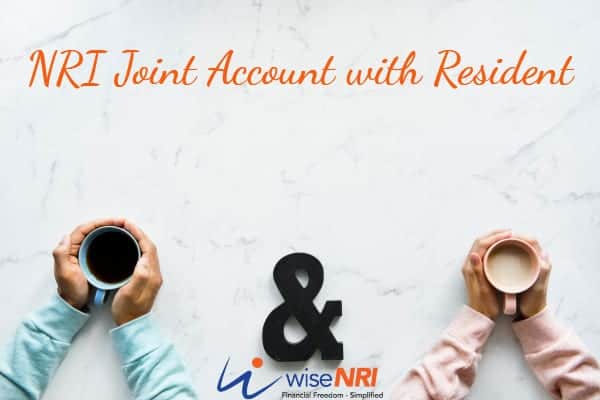 nri joint account with resident indian