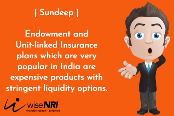 Personal Finance in USA endowment policy NRI