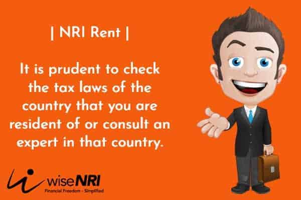 nri rental income tax india tax on rental income in india