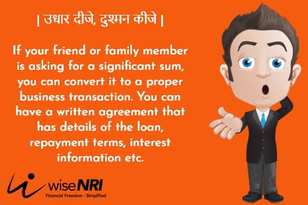 Financial Blunder – NRIs Giving Money to Family and Friends