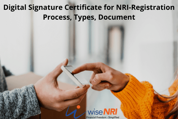 Digital Signature Certificate for NRI